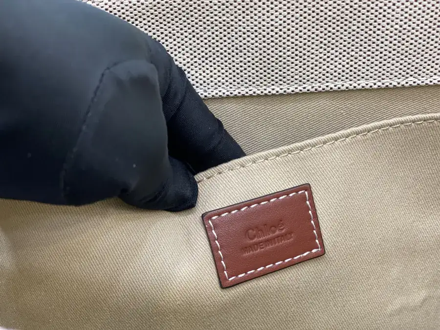 Chloe Woody Tote Bag Medium Brown