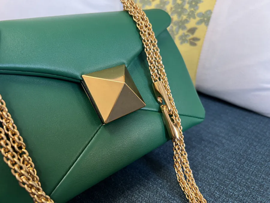 Garavani One Stud Chain Bag Large, Italian Made