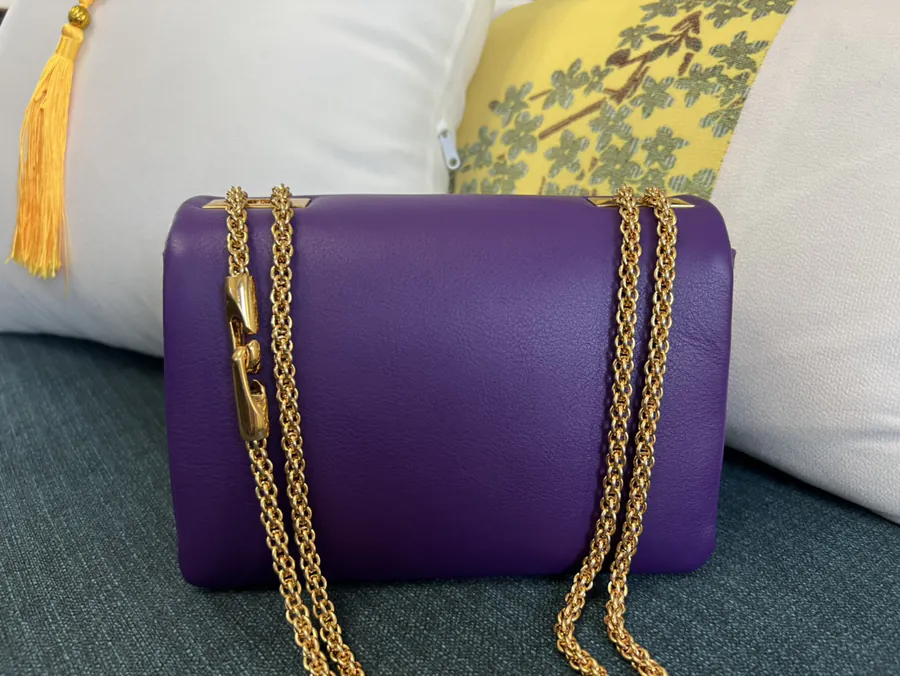 Garavani One Stud Chain Bag Large, Italian Made