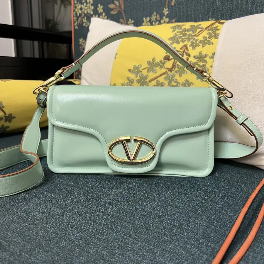VLOGO 1960 Medium Leather Bag with Detachable Strap
