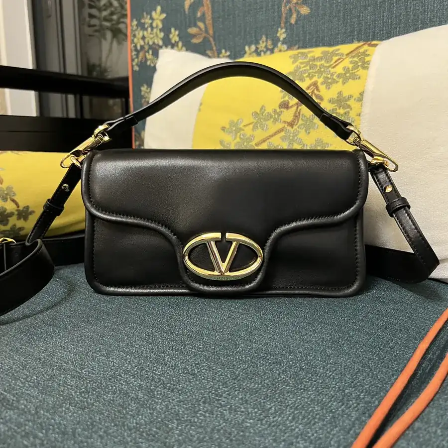 VLOGO 1960 Medium Leather Bag with Adjustable Strap