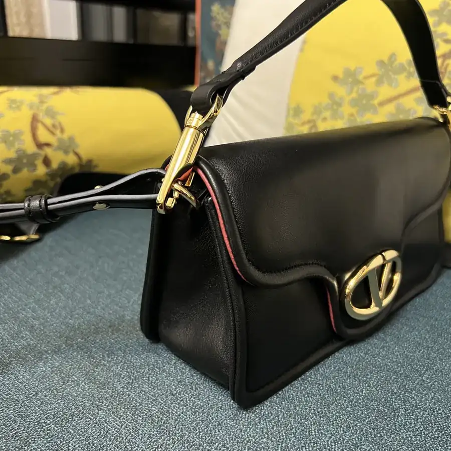 VLOGO 1960 Medium Leather Bag with Adjustable Strap
