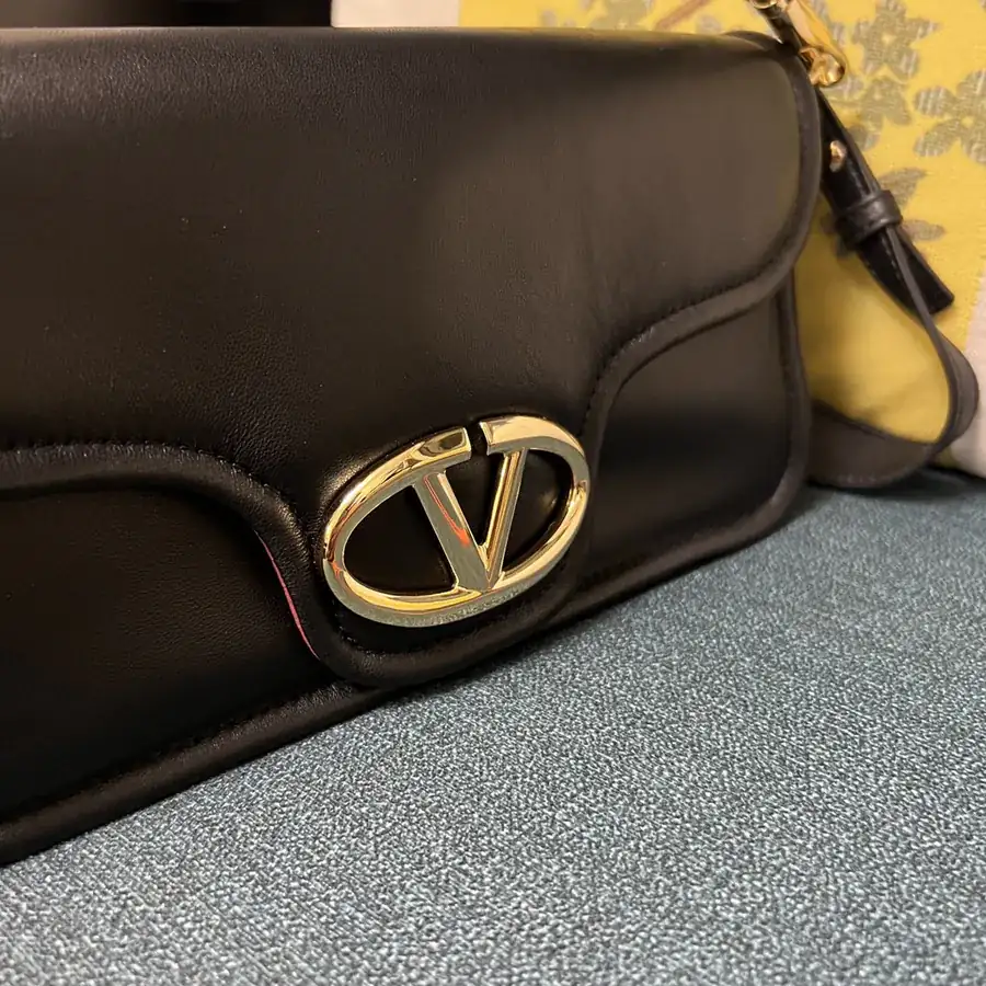 VLOGO 1960 Medium Leather Bag with Adjustable Strap