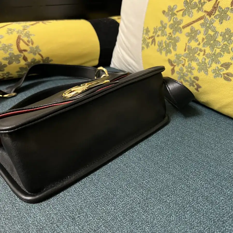 VLOGO 1960 Medium Leather Bag with Adjustable Strap