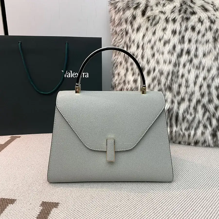 Valextra Classic Flip Top Handbag Medium