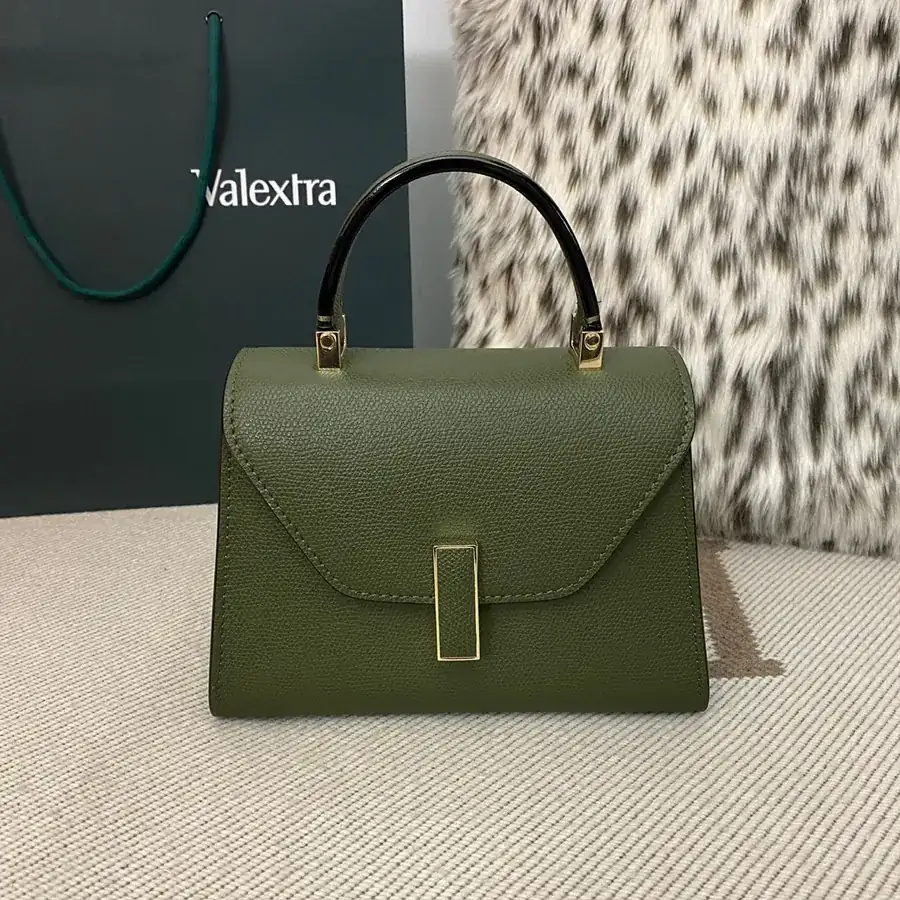 Military Green Valenza Side Handbag