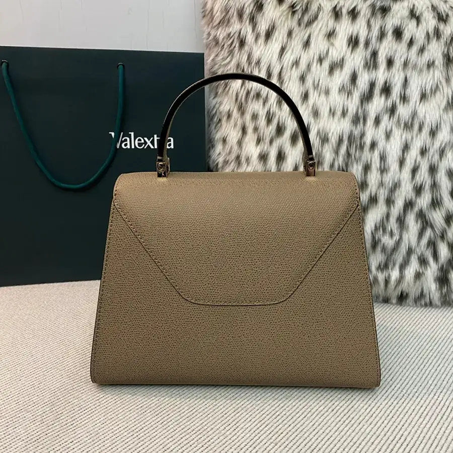 Kaki Valenza Side Handbag Classic Flip Cover Shoulder Bag