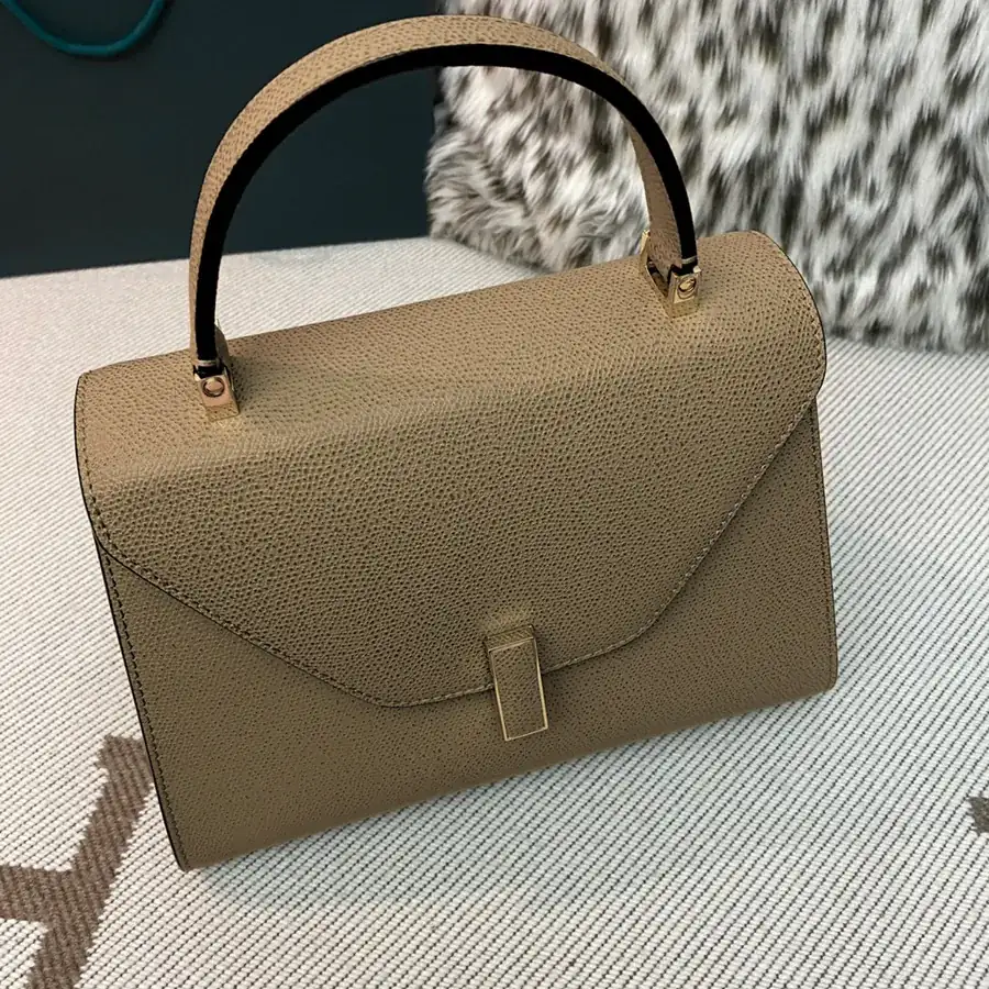Kaki Valenza Side Handbag Classic Flip Cover Shoulder Bag
