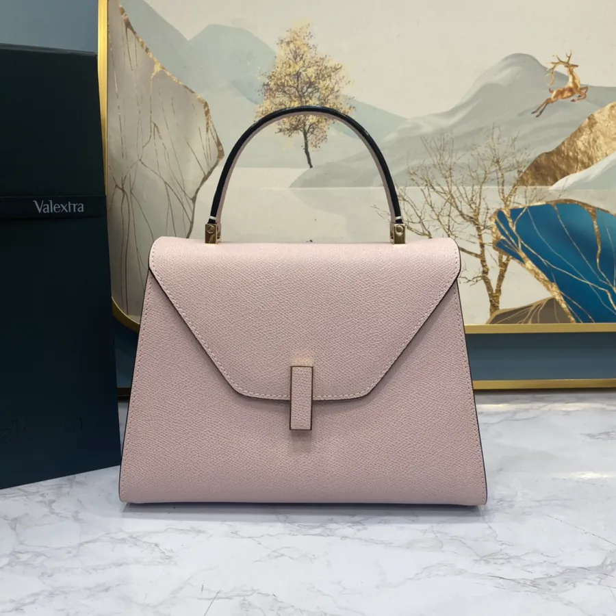 Valextra Iside Minimalist Design with Grained Calfskin
