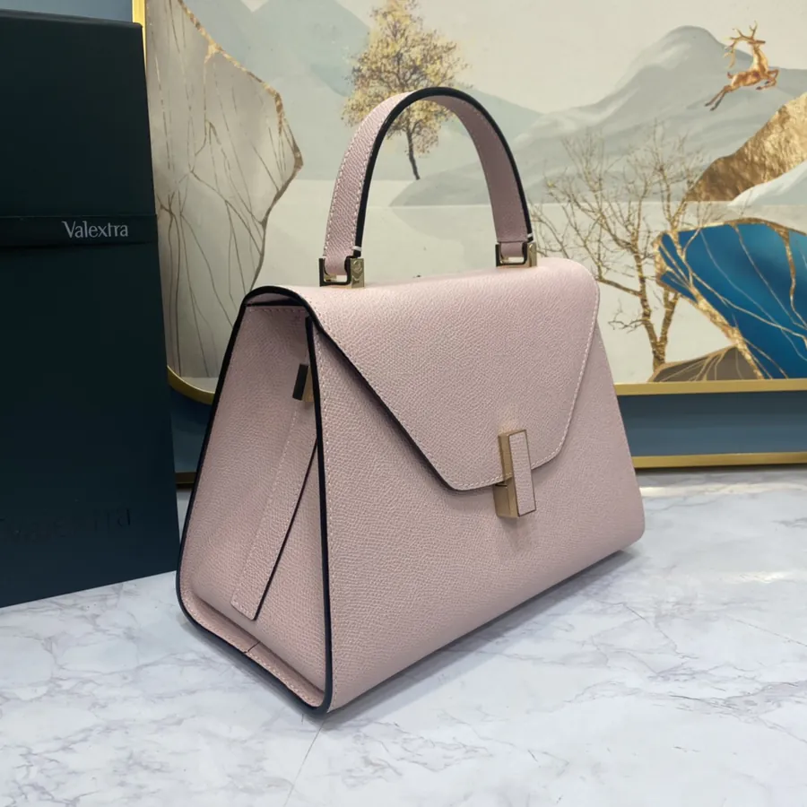 Valextra Iside Minimalist Design with Grained Calfskin