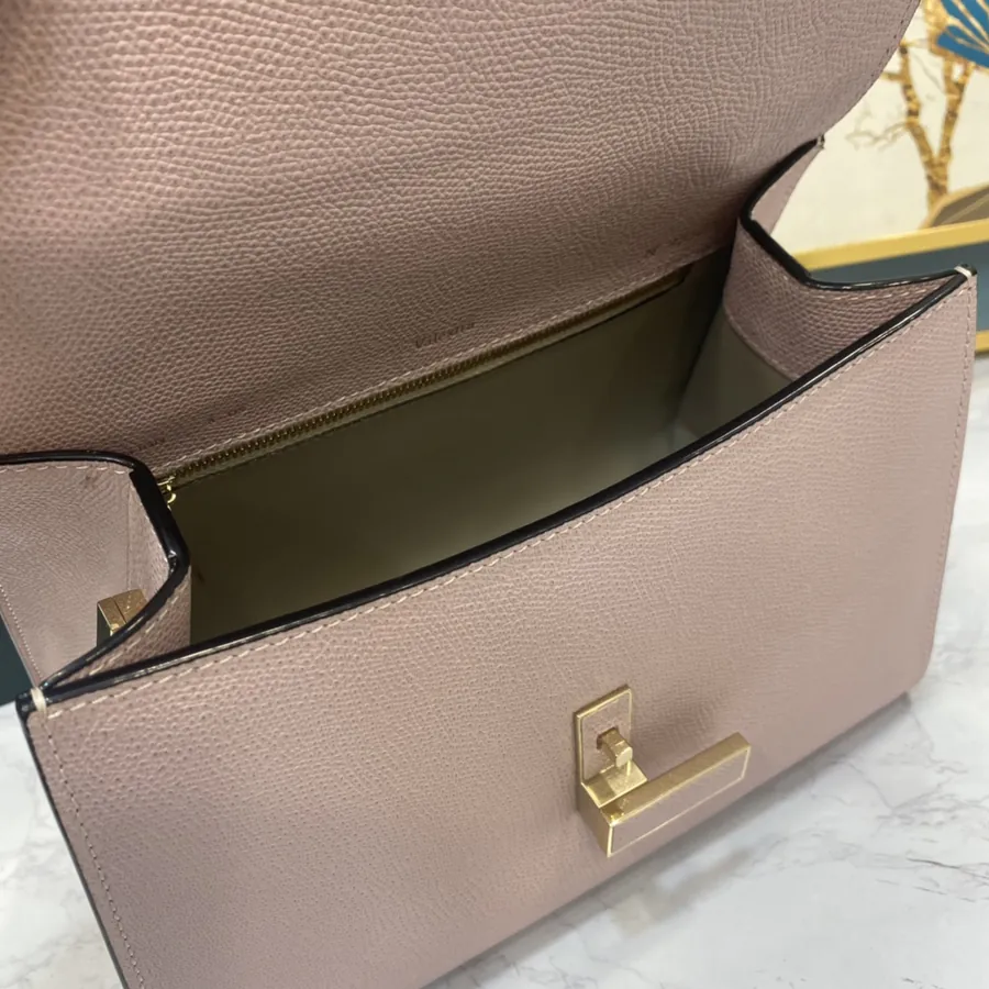 Valextra Iside Minimalist Design with Grained Calfskin