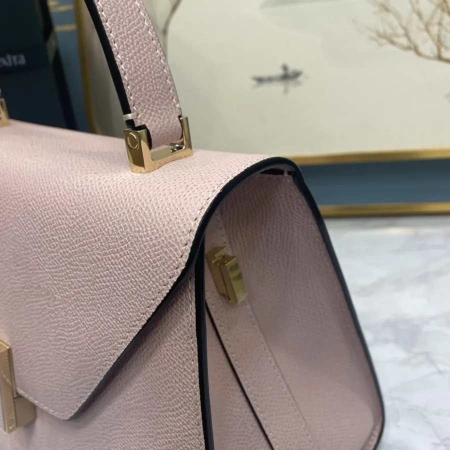 Valextra Iside Minimalist Design with Grained Calfskin