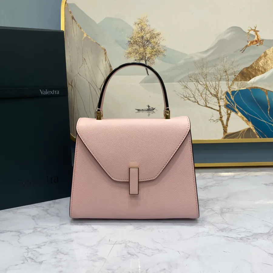 Valextra Iside Minimalist Design with Grained Calfskin