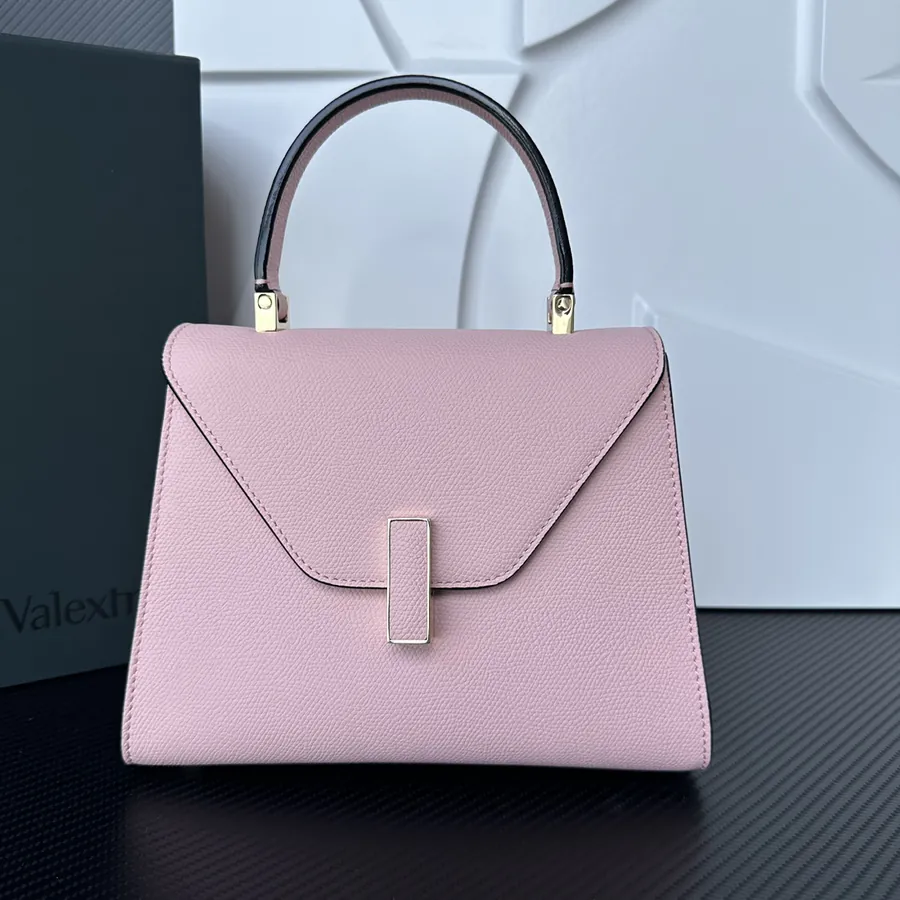 Valextra Iside Minimalist Design with Grained Calfskin