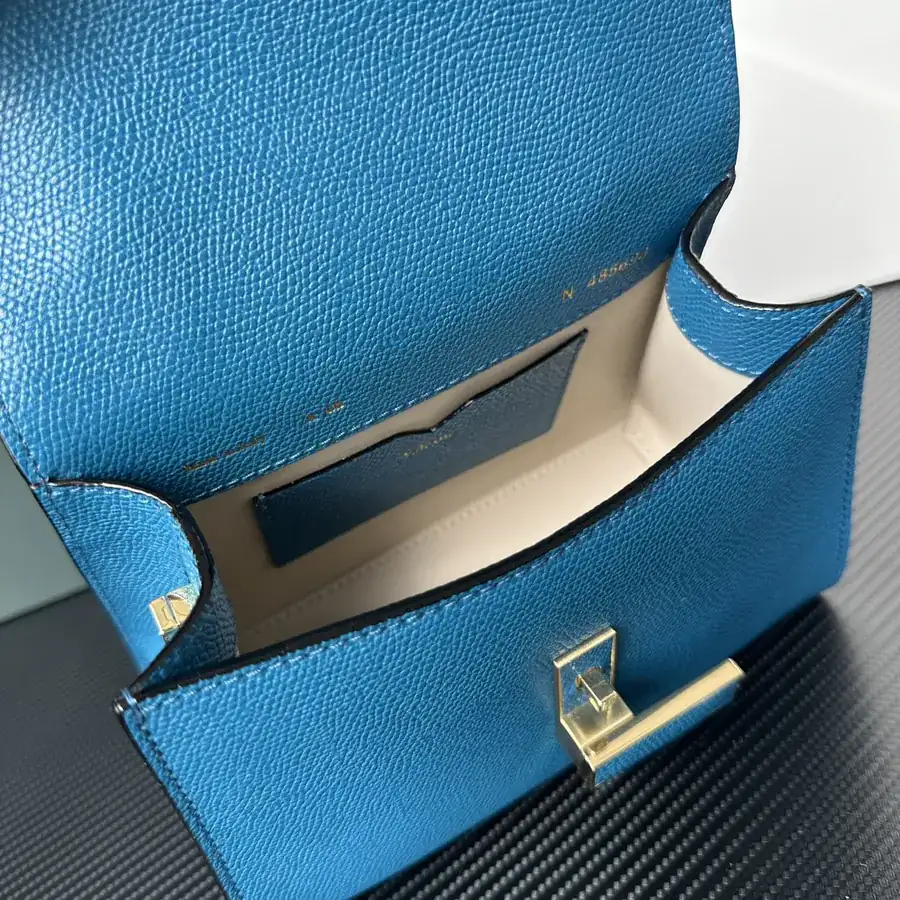 Valextra Iside Minimalist Design with Grained Calfskin