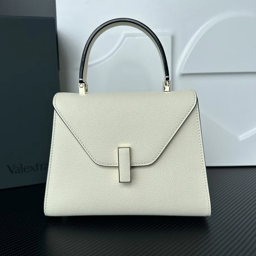 Valextra Iside Minimalist Design with Grained Calfskin