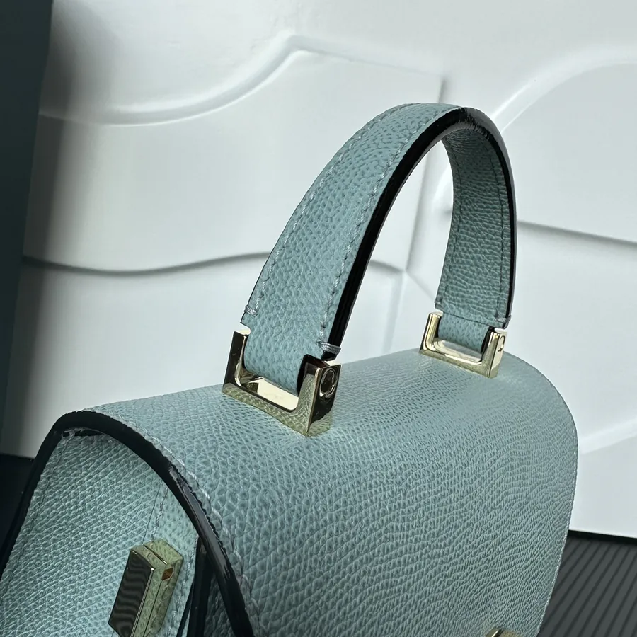 Valextra Iside Minimalist Design with Grained Calfskin Interior