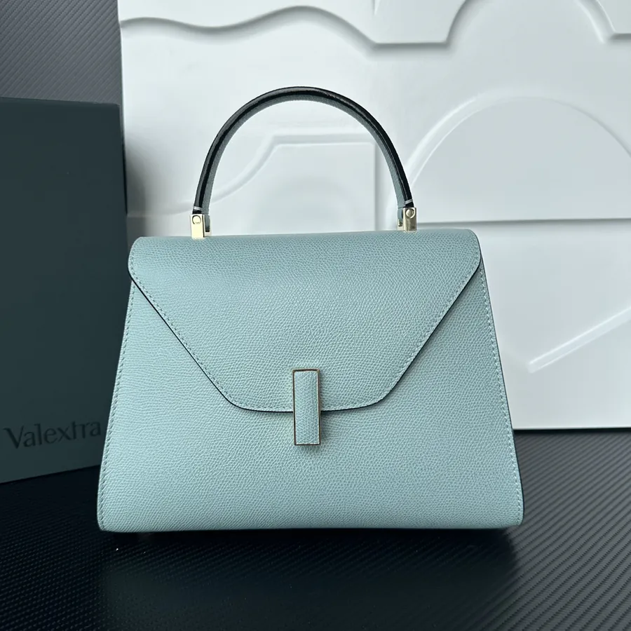 Valextra Iside Minimalist Design with Grained Calfskin Interior