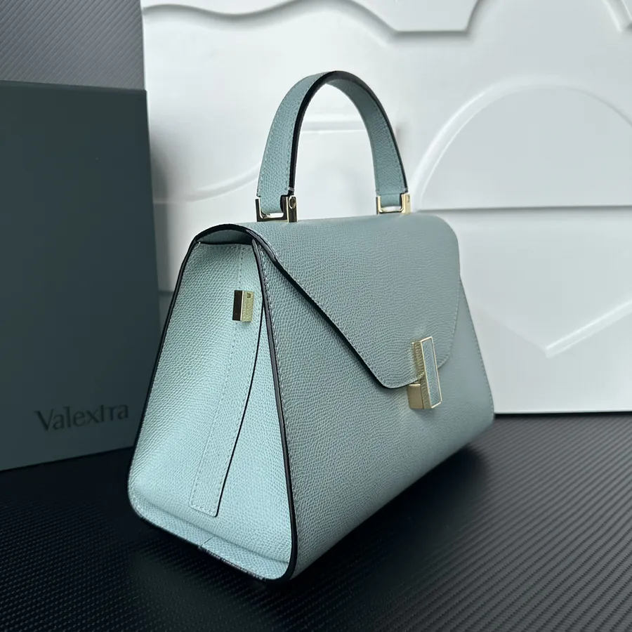 Valextra Iside Minimalist Design with Grained Calfskin Interior