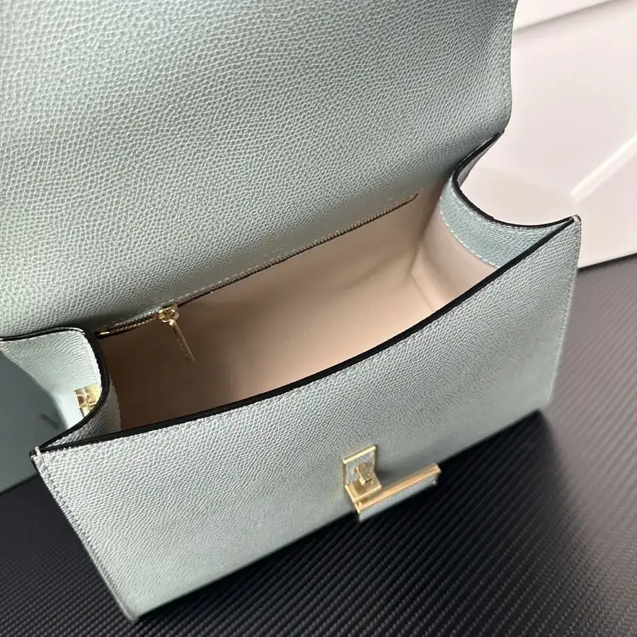 Valextra Iside Minimalist Design with Grained Calfskin Interior