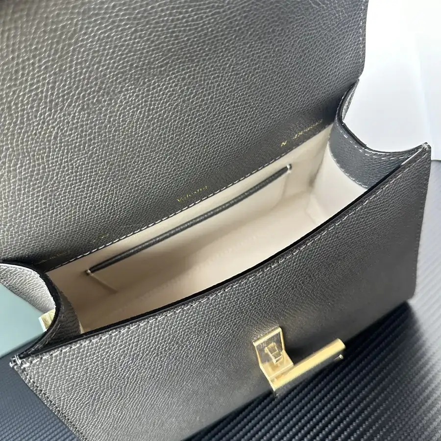 Valextra Iside Minimalist Design with Grained Calfskin Interior