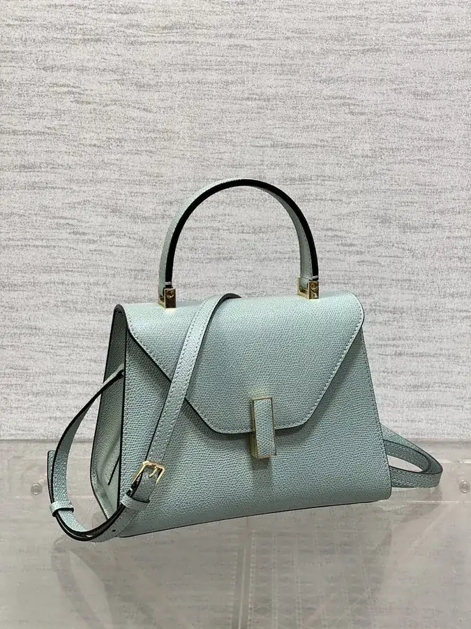 Valextra Small Size Grained Calfskin Bag