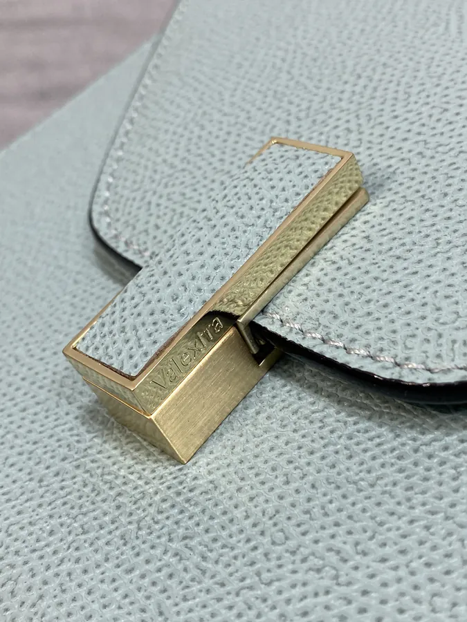 Valextra Small Size Grained Calfskin Bag