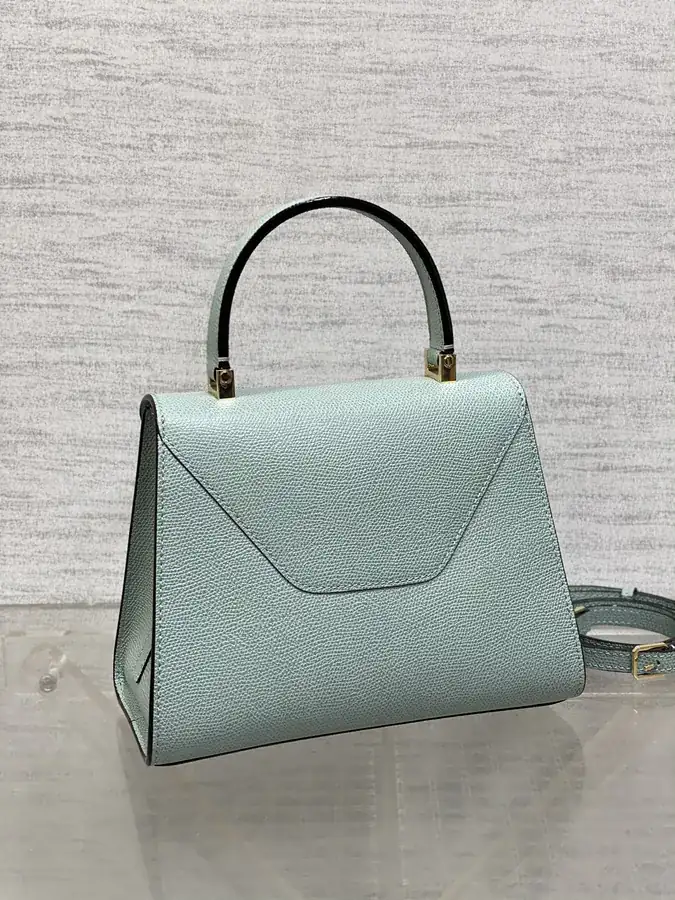 Valextra Small Size Grained Calfskin Bag