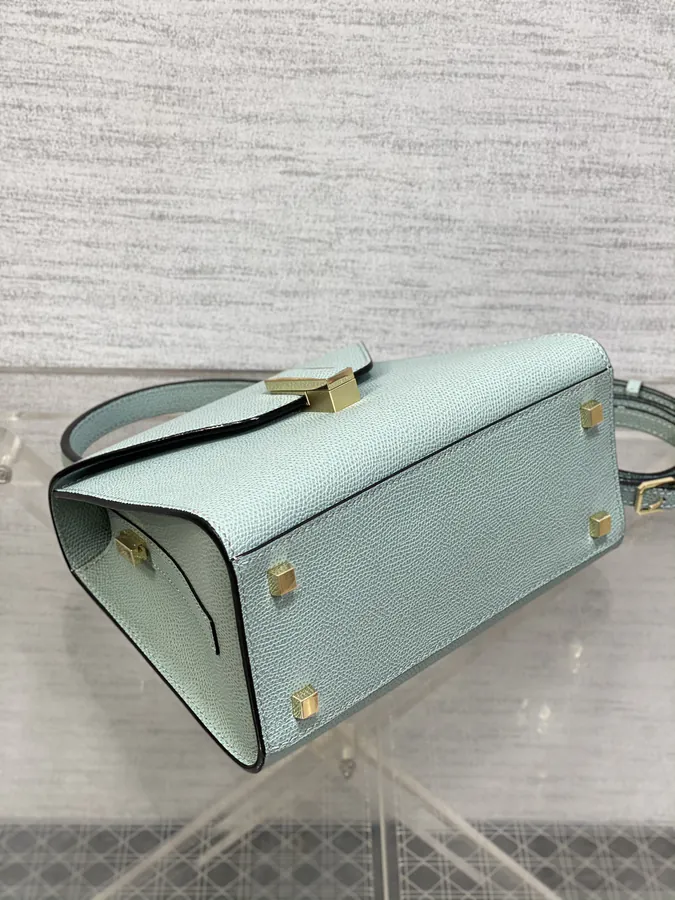 Valextra Small Size Grained Calfskin Bag