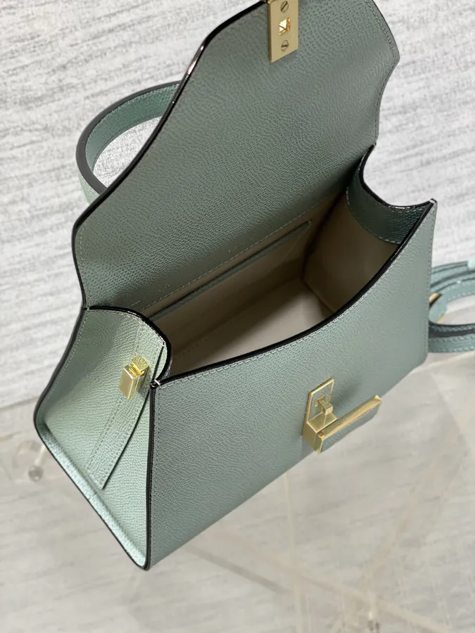 Valextra Small Size Grained Calfskin Bag