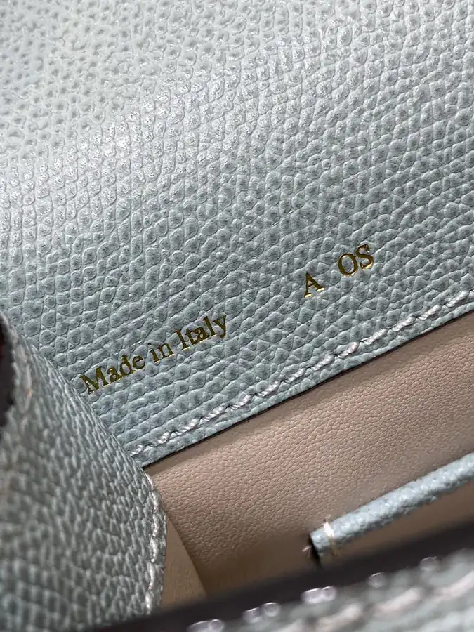 Valextra Small Size Grained Calfskin Bag