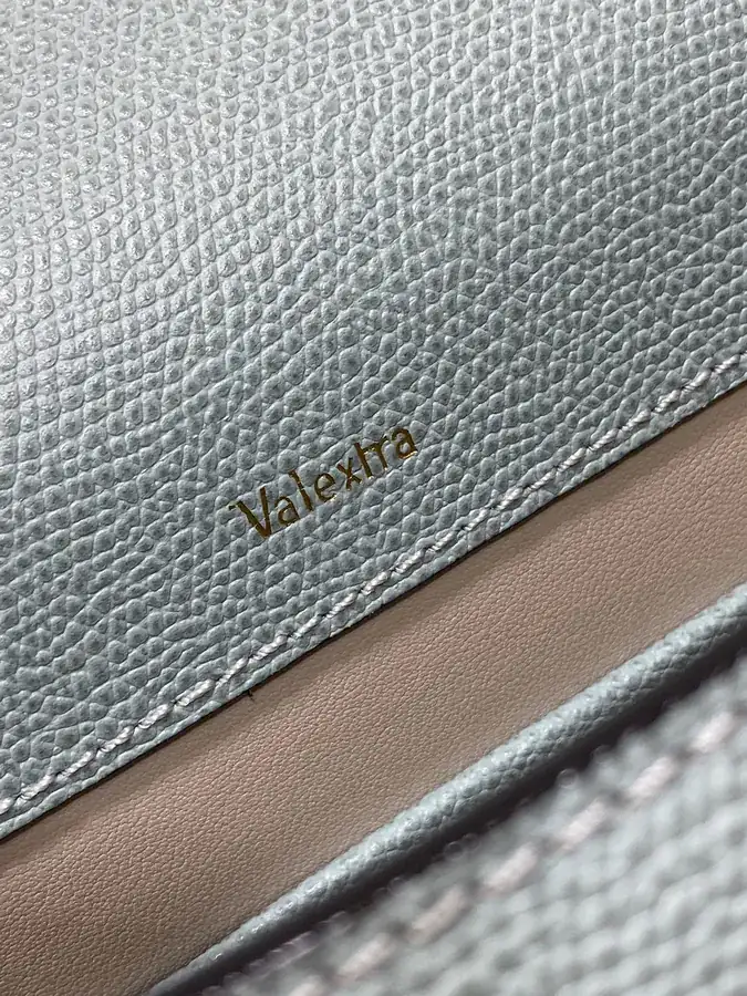 Valextra Small Size Grained Calfskin Bag
