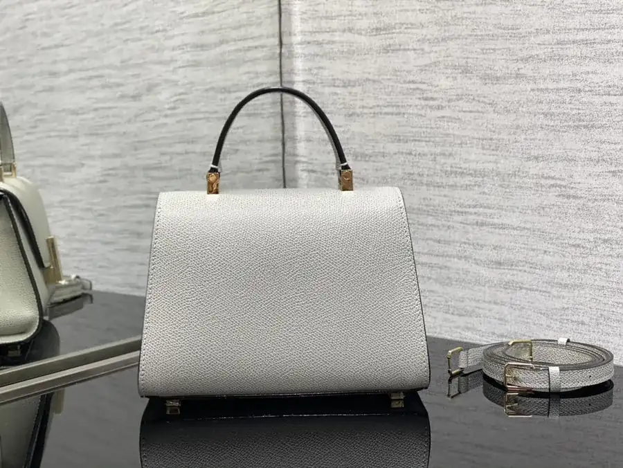 Valextra Mini Gray Tote Sleek and Minimalist Design