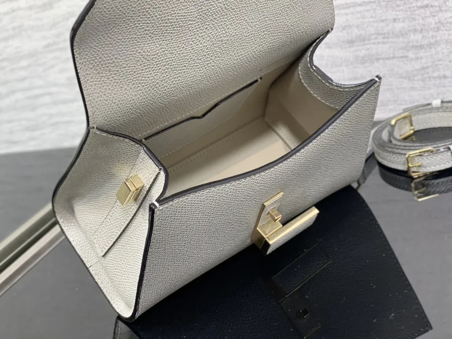 Valextra Mini Gray Tote Sleek and Minimalist Design