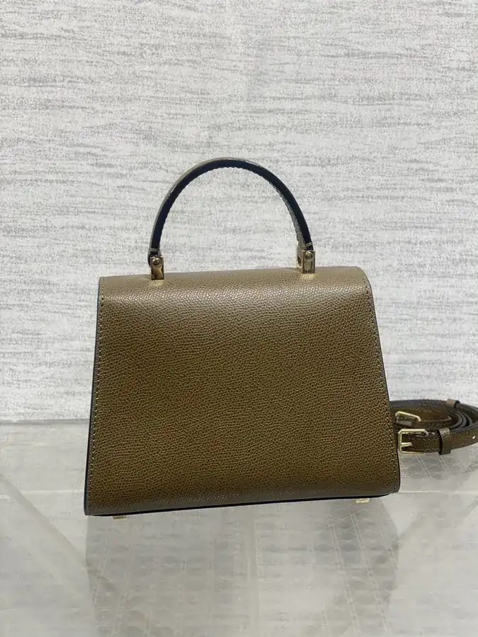 Valextra Mini Caramel Briefcase