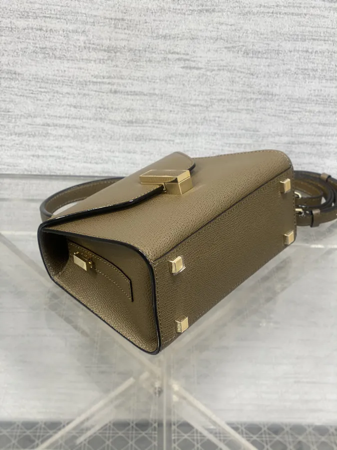 Valextra Mini Caramel Briefcase