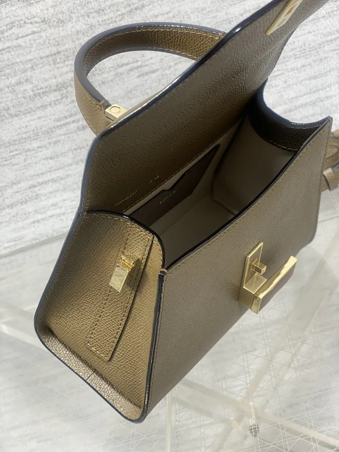 Valextra Mini Caramel Briefcase