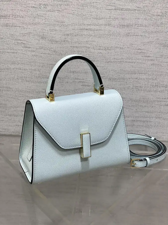 Valextra Mini Lake Blue Bag