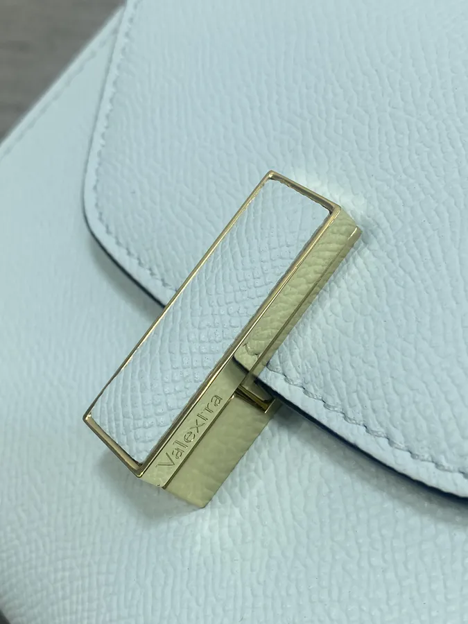 Valextra Mini Lake Blue Bag