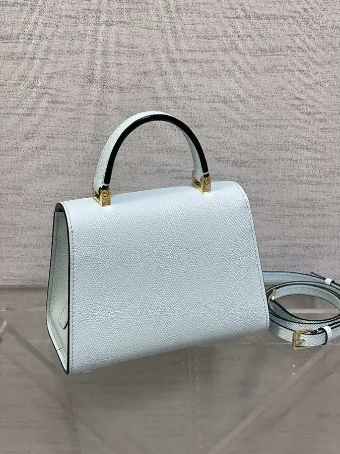 Valextra Mini Lake Blue Bag