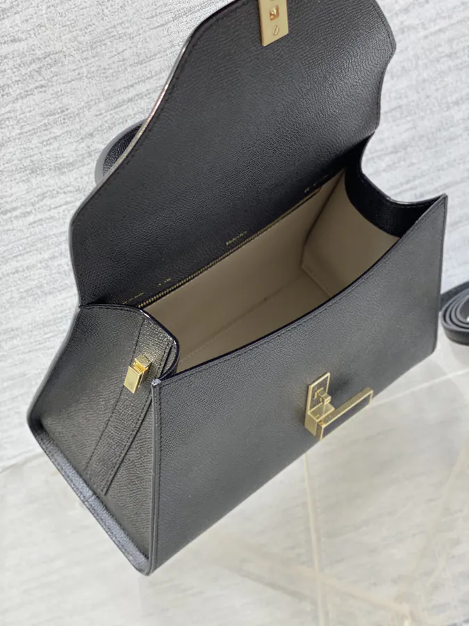 Valextra Lside Medium Black