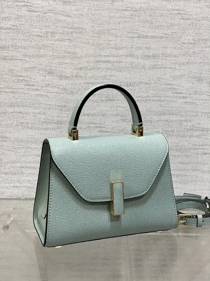 Valextra Mini Bag in Muted Blue