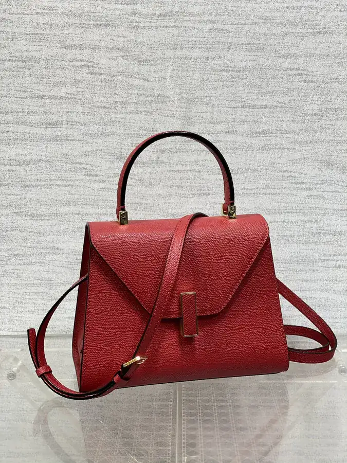 Valextra Small Size Red Bucket Bag