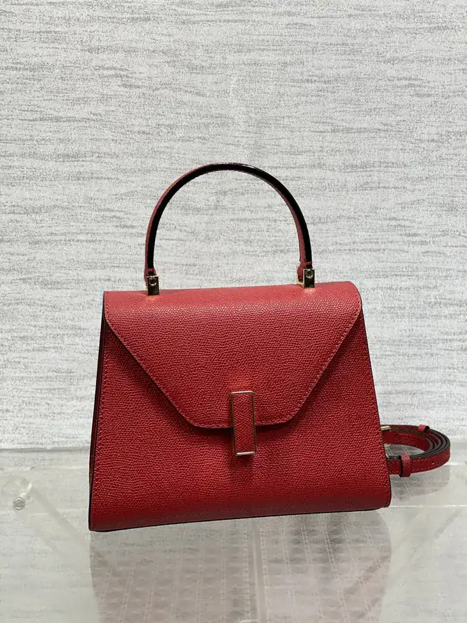 Valextra Small Size Red Bucket Bag