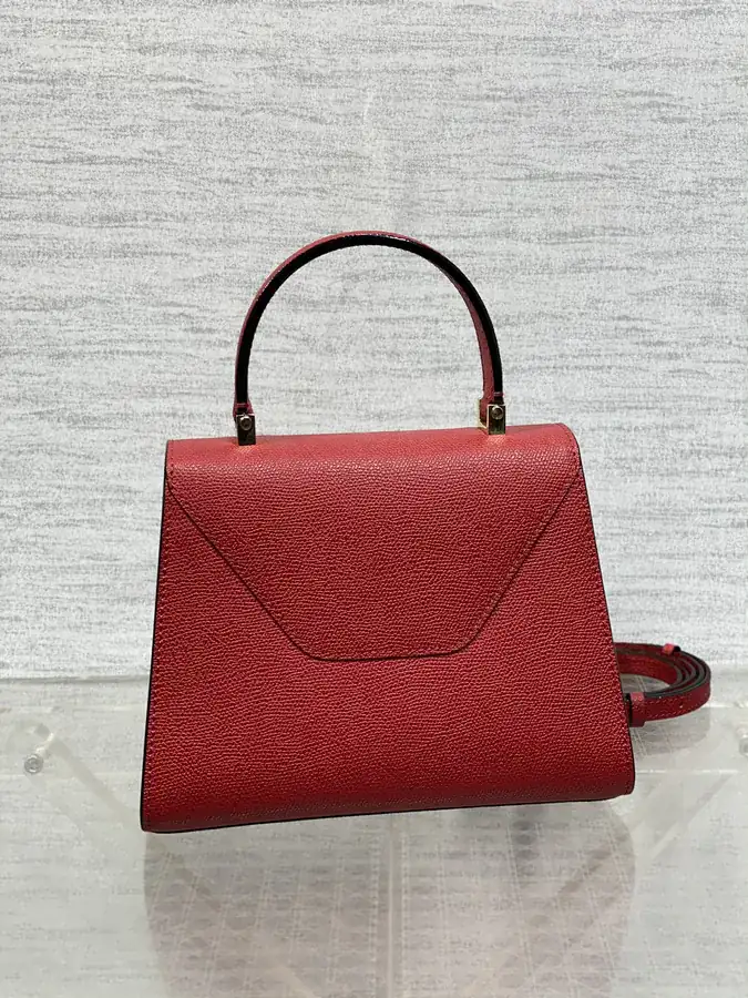 Valextra Small Size Red Bucket Bag