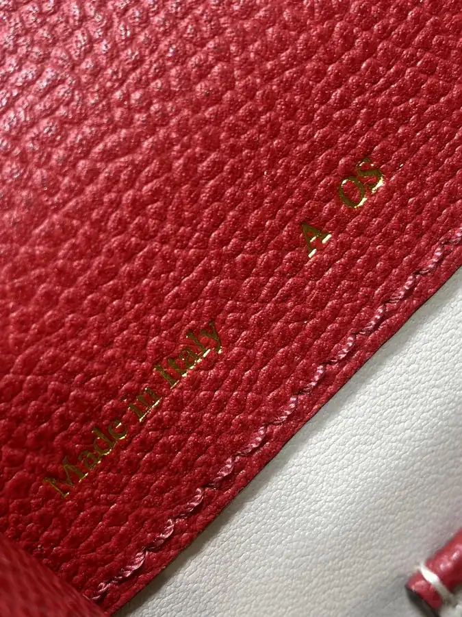 Valextra Small Size Red Bucket Bag
