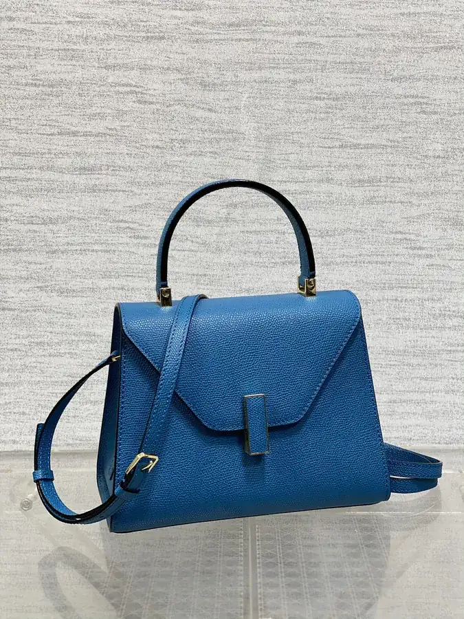 Valextra Mini Cobalt Blue