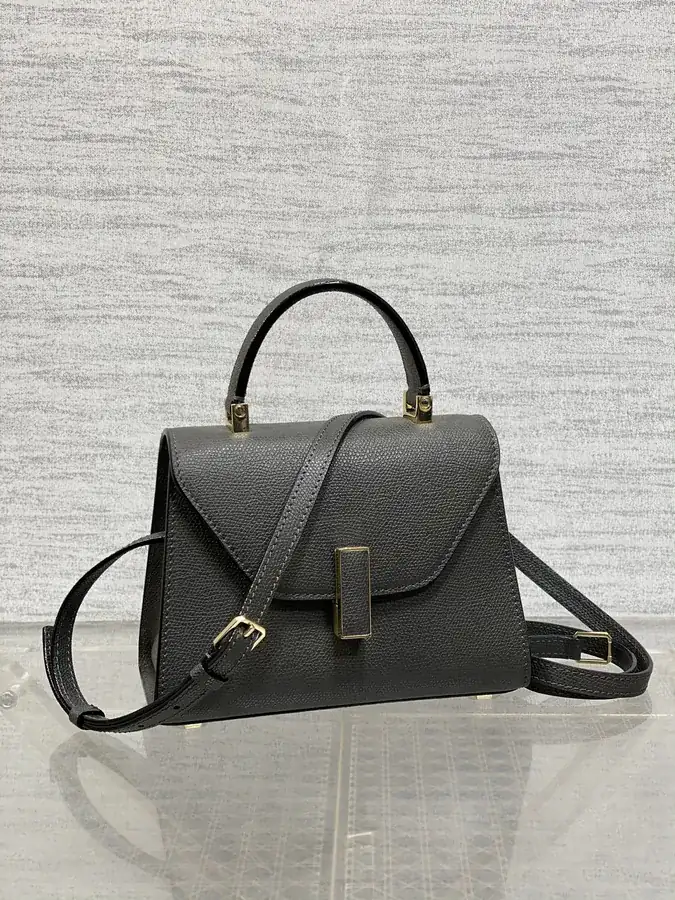 Valextra Mini Bag in Steel Gray