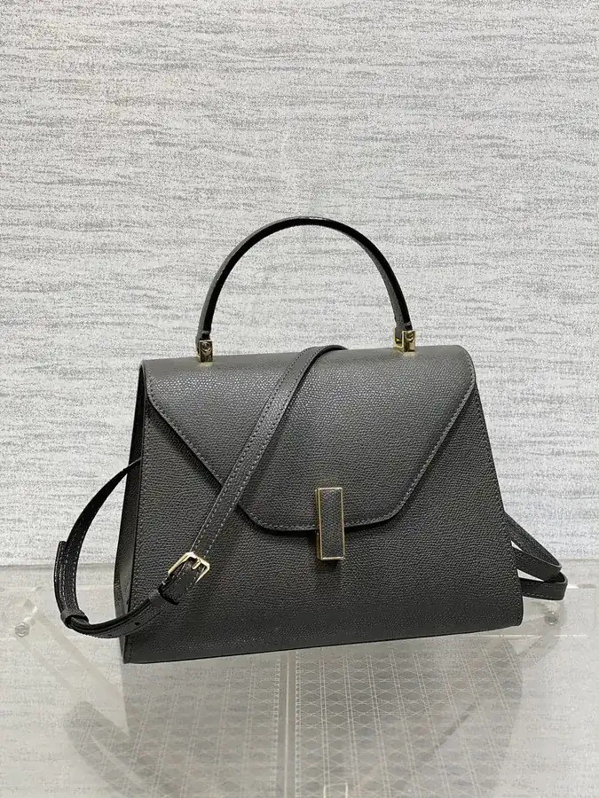 Valextra Midsize Steel Grey