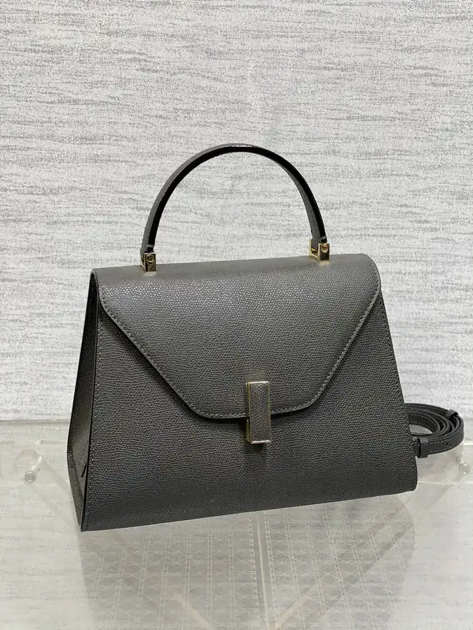 Valextra Midsize Steel Grey